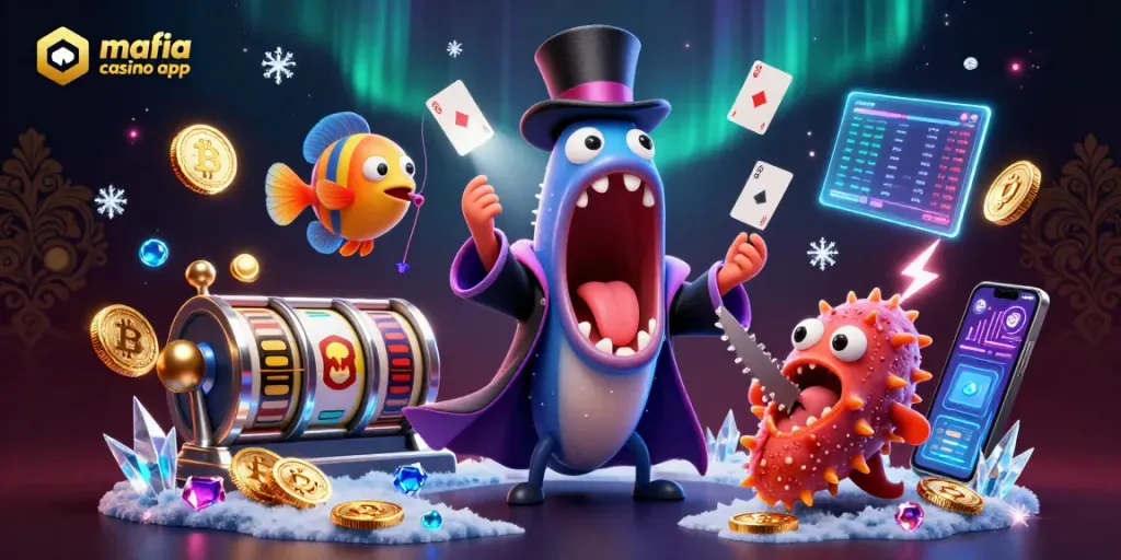 Playing immersive games with the mafia casino app featuring unique characters and vibrant graphics.